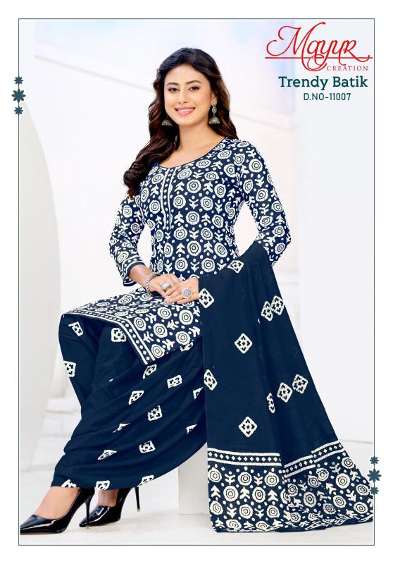 Mayur creation trendy batik vol- 11 dress materials wholesale in bangalore